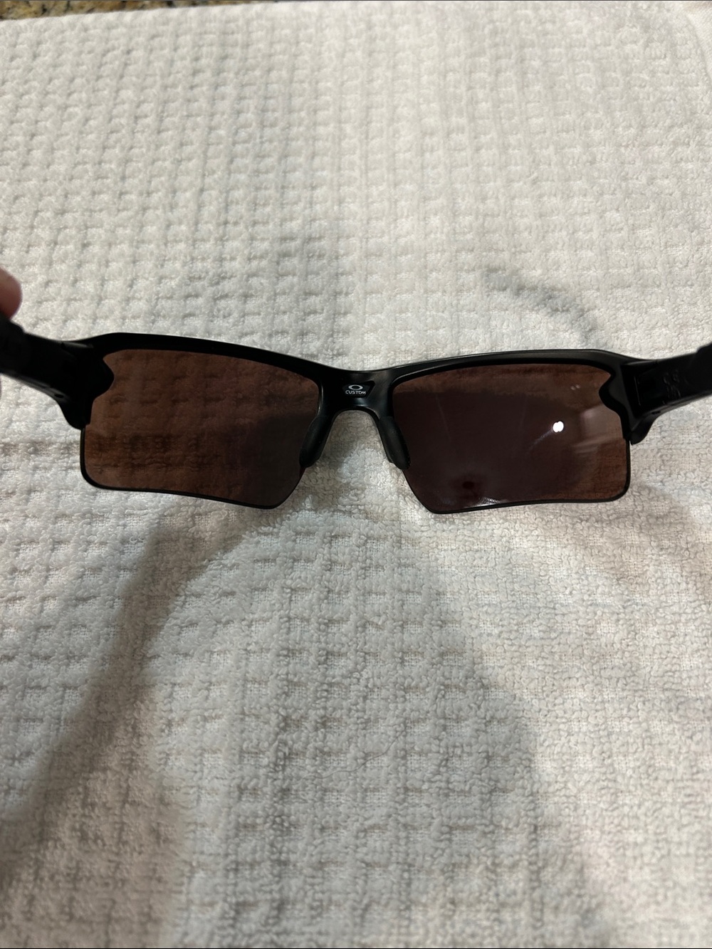 Oakley flak 2.0 black matte sunglasses w/ prizm deep water polarized lenses - Picture 8 of 14
